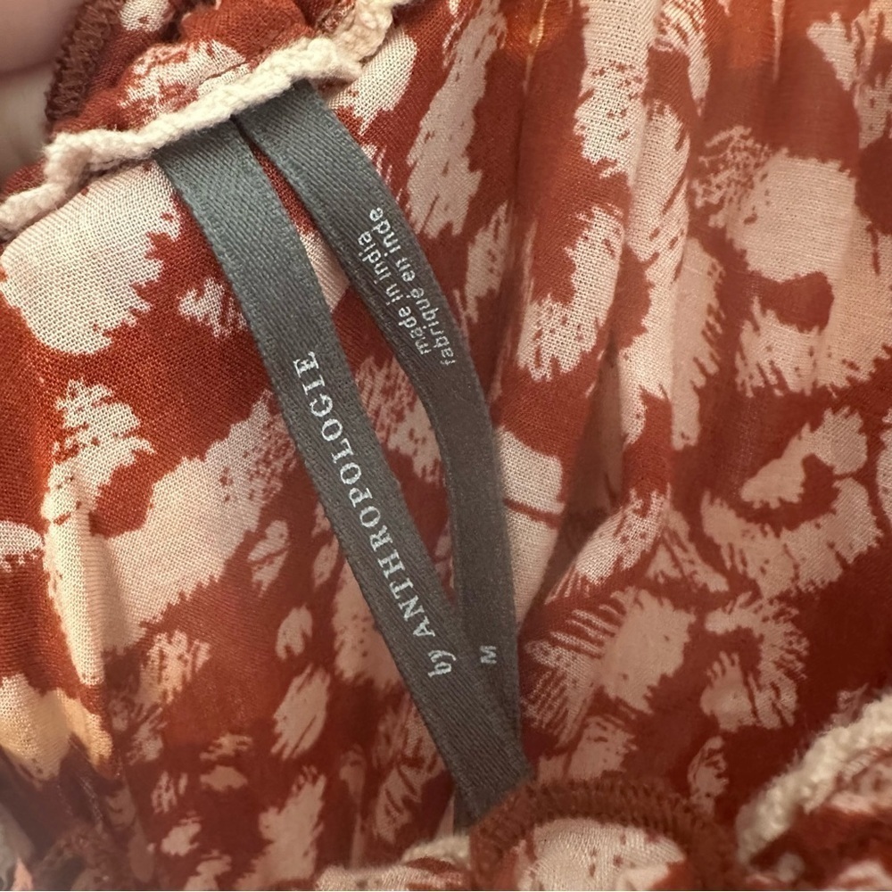 Anthropologie Flounced Maxi Dress Lounge Oversized Boho Tank Summer Size Medium - Picture 5 of 7